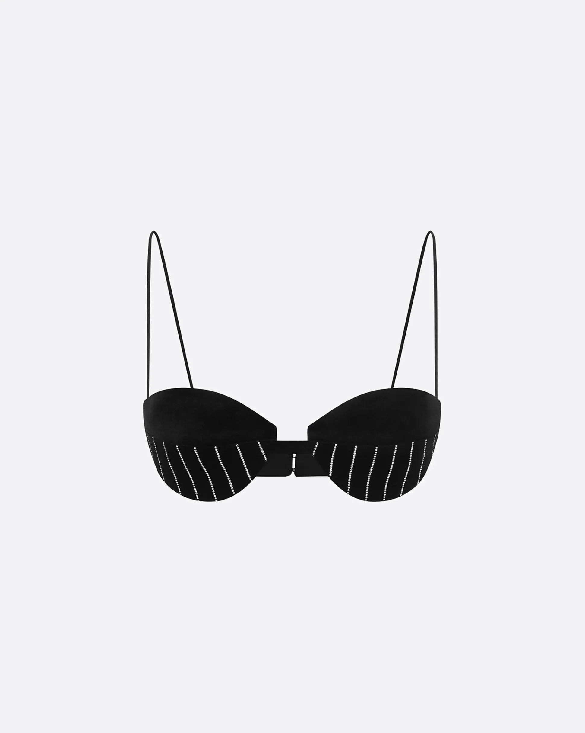 Bra Top in Crystal Velvet