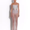 Column Skirt in Crystal Mesh