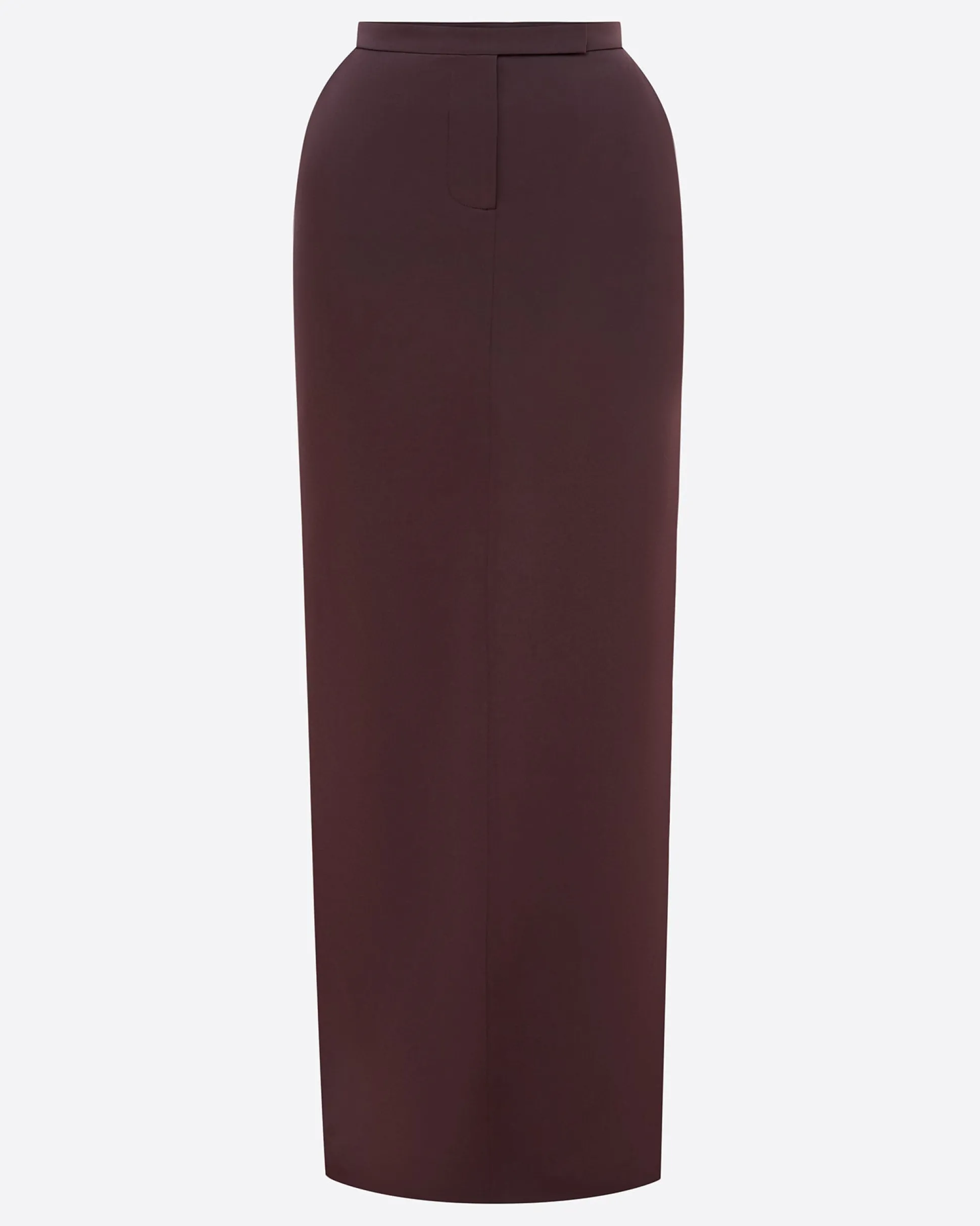 Column Skirt in Satin Crepe