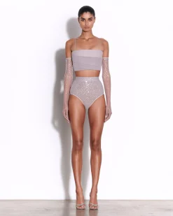 Corset Top in Stretch Mesh
