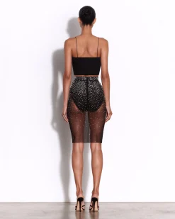Corset Top in Stretch Mesh