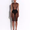 Crew Bodysuit in Fine Mesh