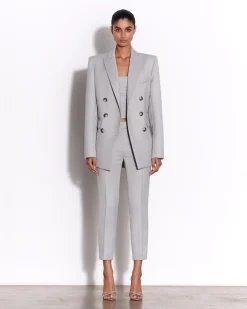 Crop Trouser in Wool Suiting