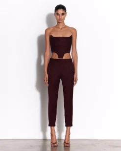 Crop Trouser in Wool Suiting