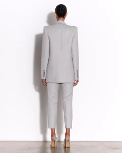 Crop Trouser in Wool Suiting