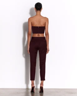 Crop Trouser in Wool Suiting