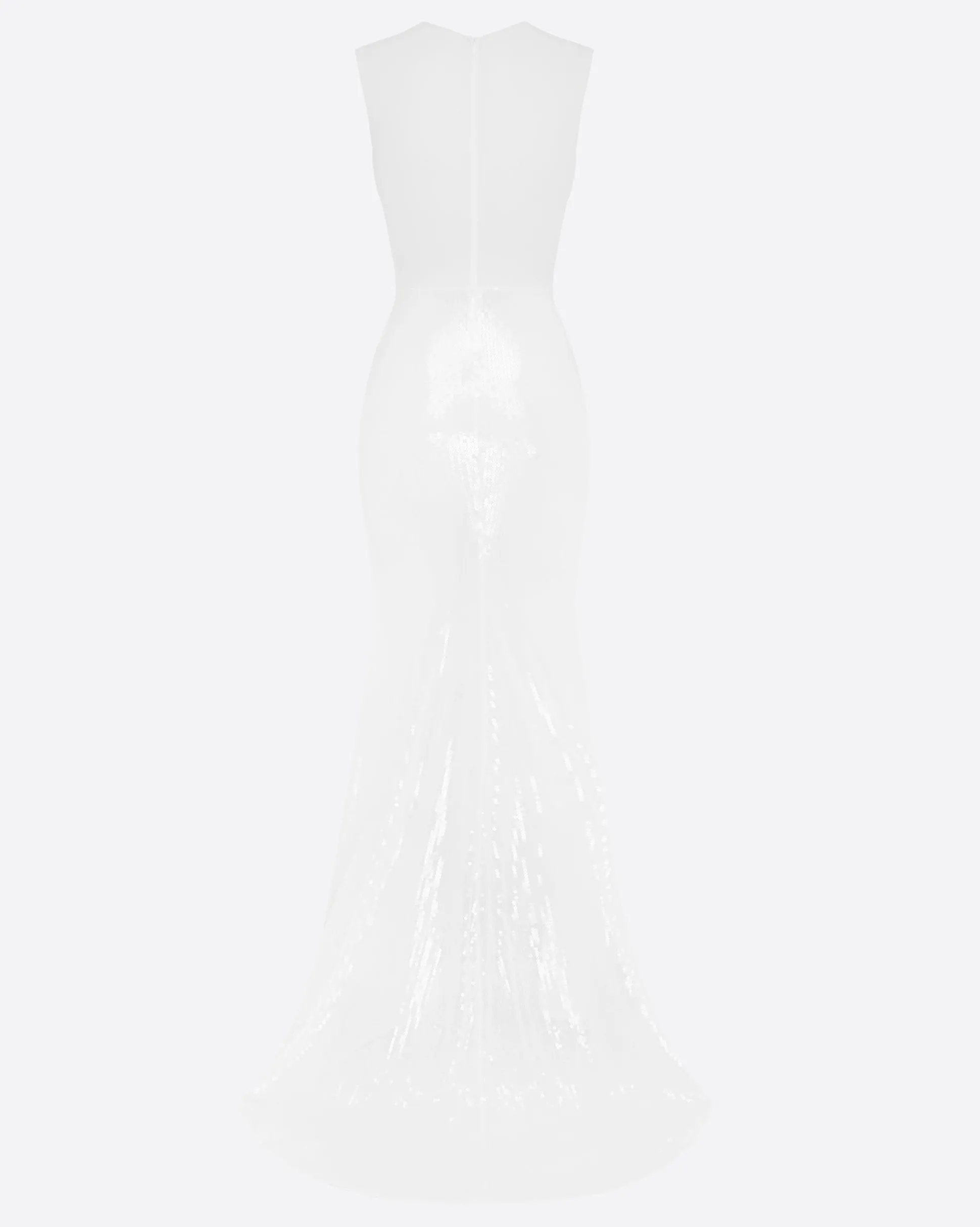 Drape Gown in Fine Mesh and Sequin