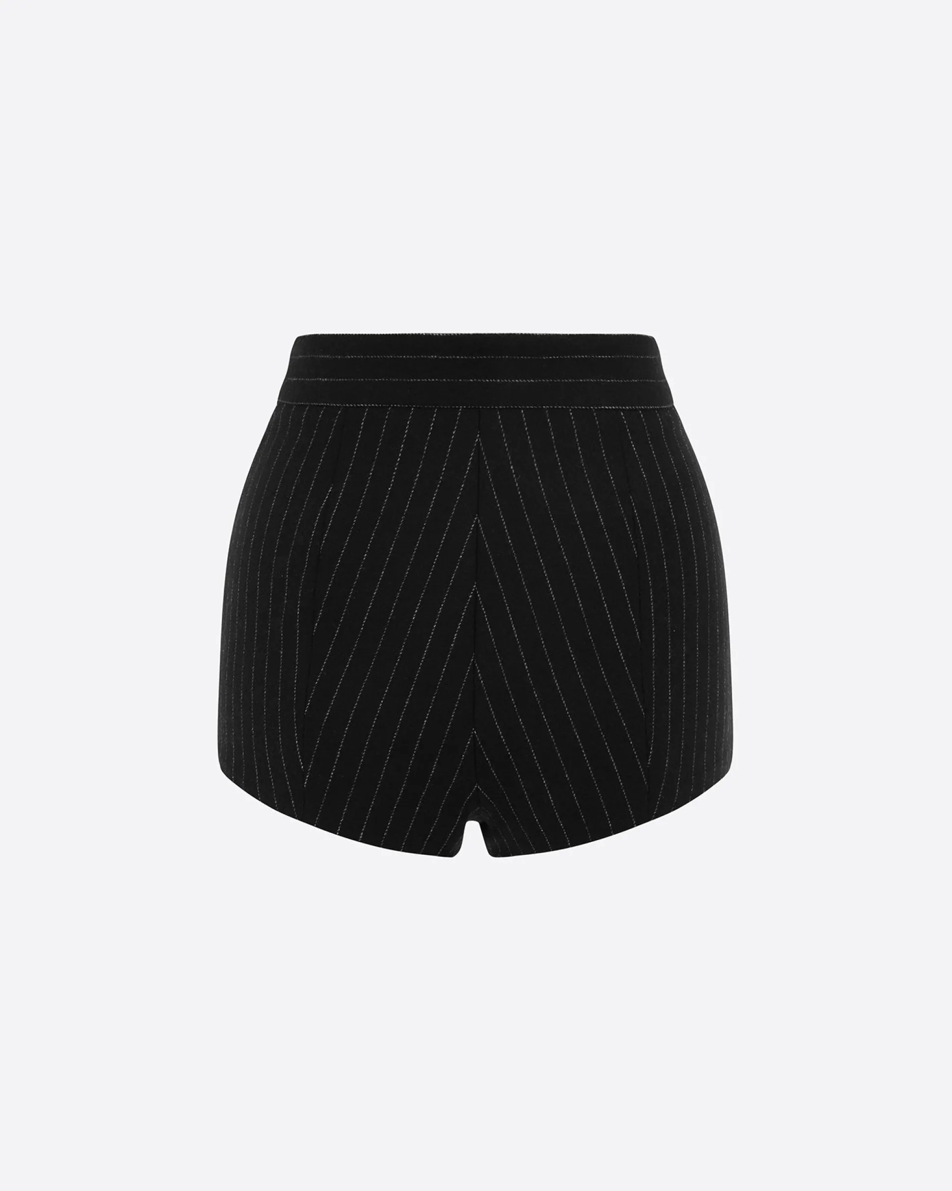 Hot Pant in Wool Pinstripe
