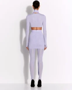 Mini Skirt in Crystal Jersey