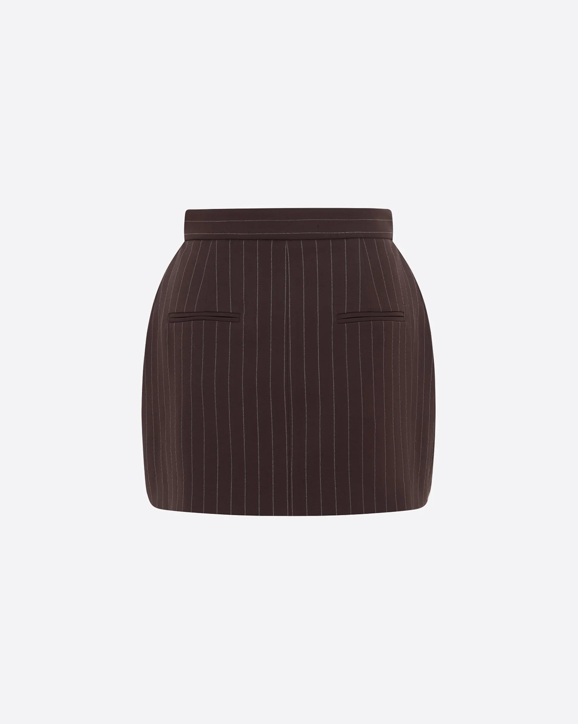 Mini Skirt in Lurex Pinstripe