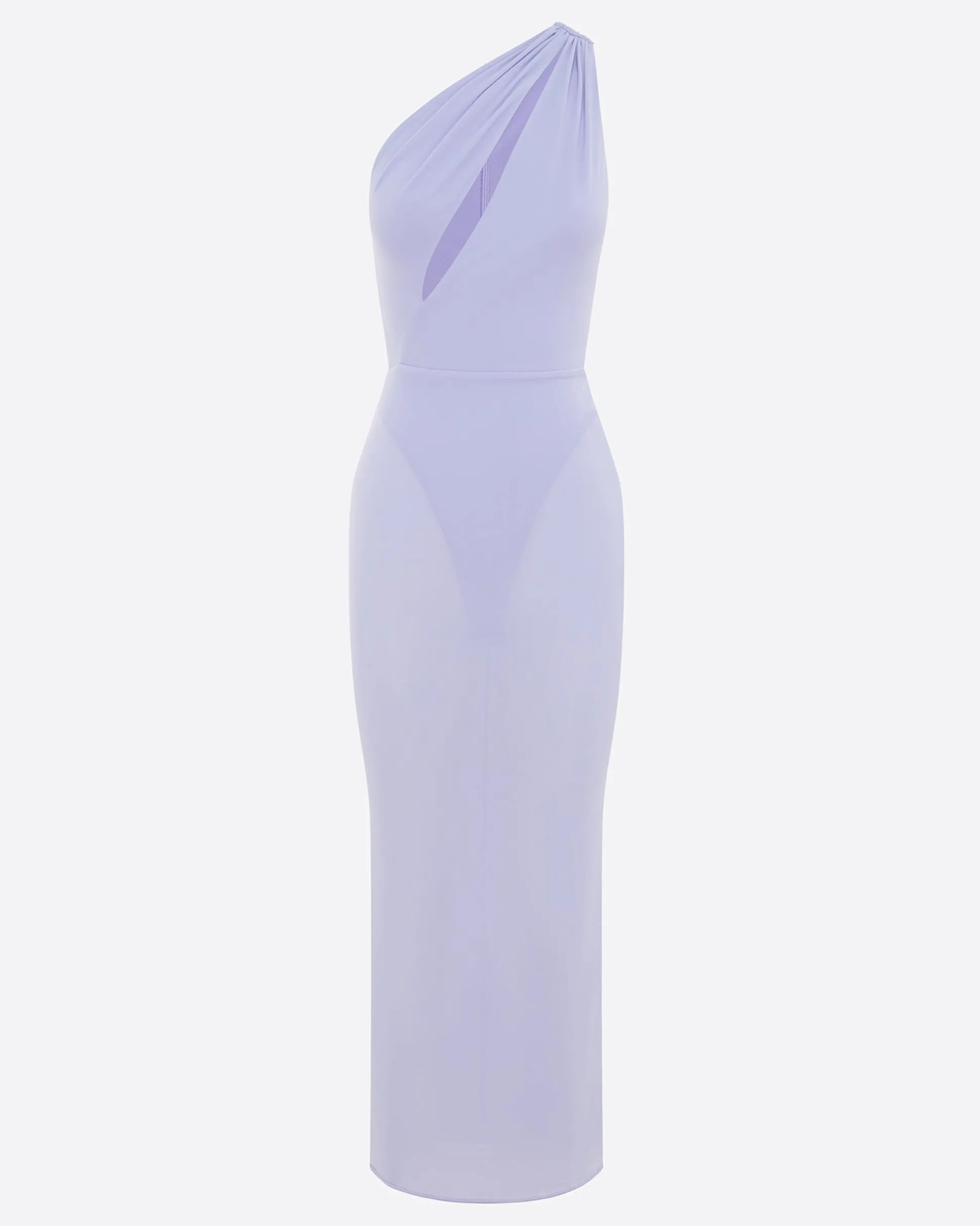 One Shoulder Dress in Crepe Jersey
