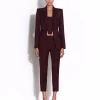 Single Breasted Fitted Blazer in Wool Suiting
