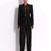 Single Breasted Fitted Blazer in Crystal Velvet