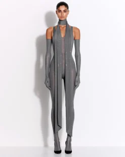 Singlet Catsuit in Crystal Jersey