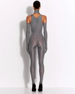 Singlet Catsuit in Crystal Jersey