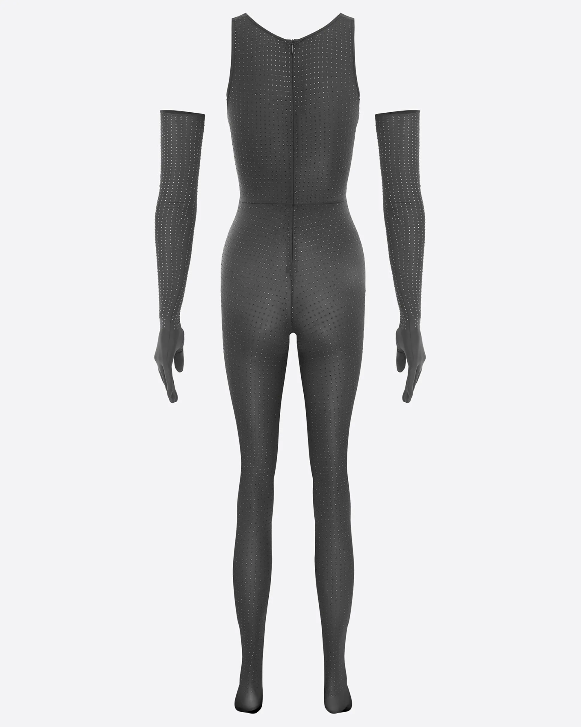 Singlet Catsuit in Crystal Jersey