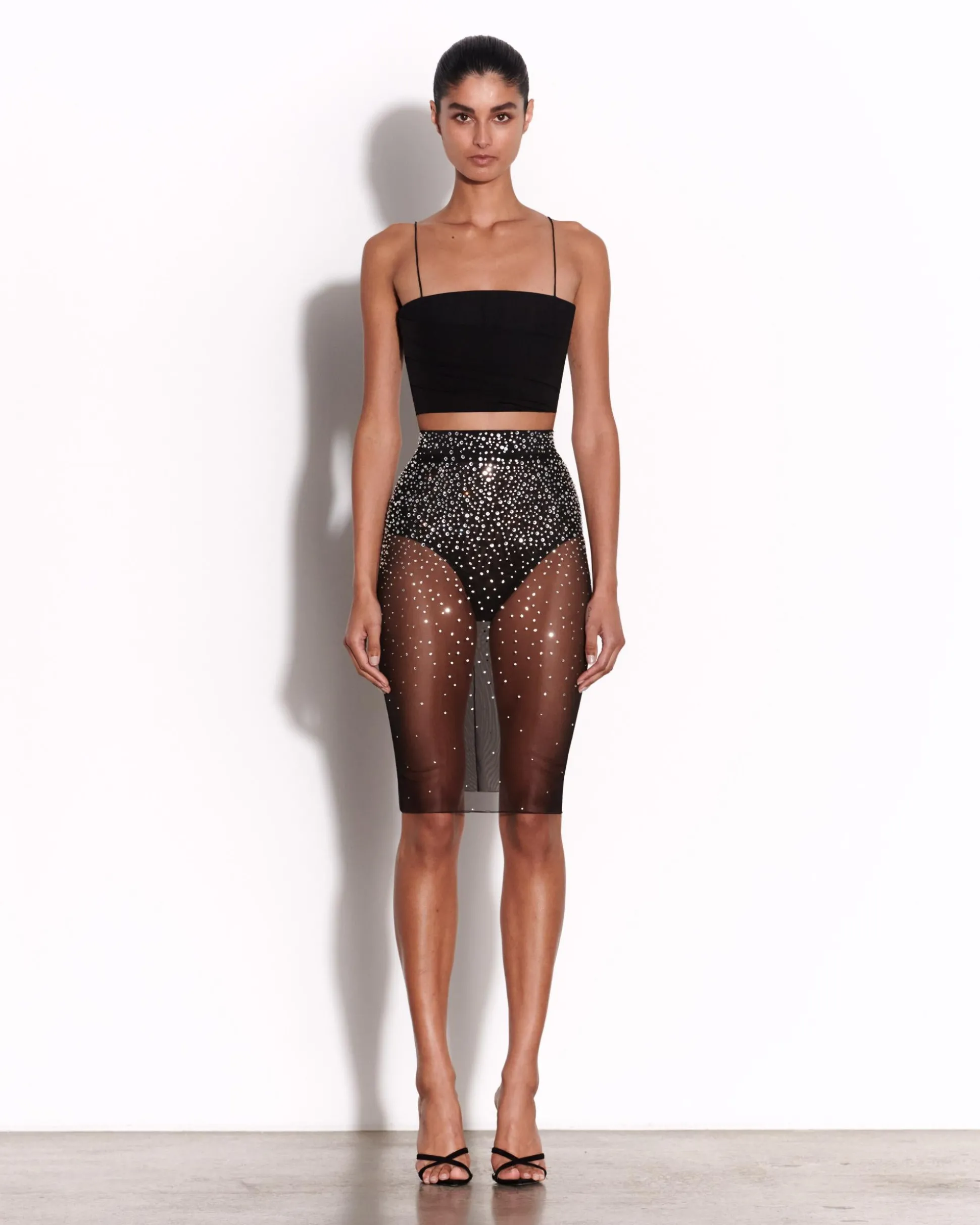 Skirt in Crystal Mesh