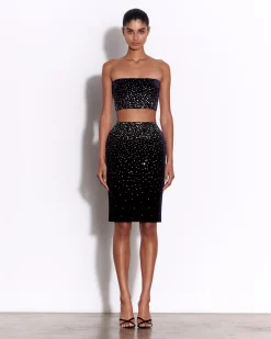Skirt in Crystal Velvet