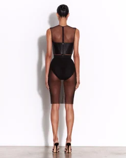 Strapless Corset Top in Leather