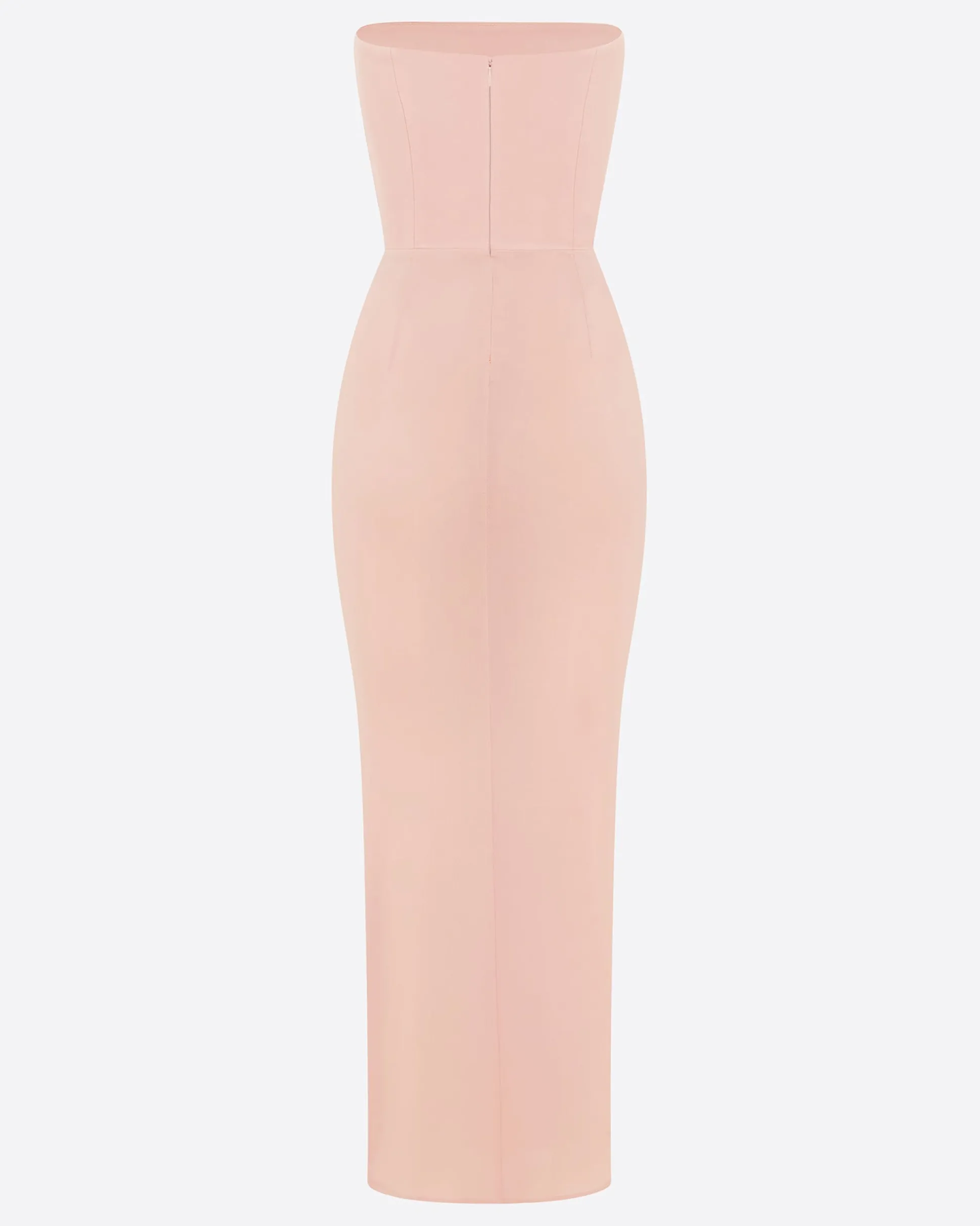 Strapless Dress in Crepe Jersey