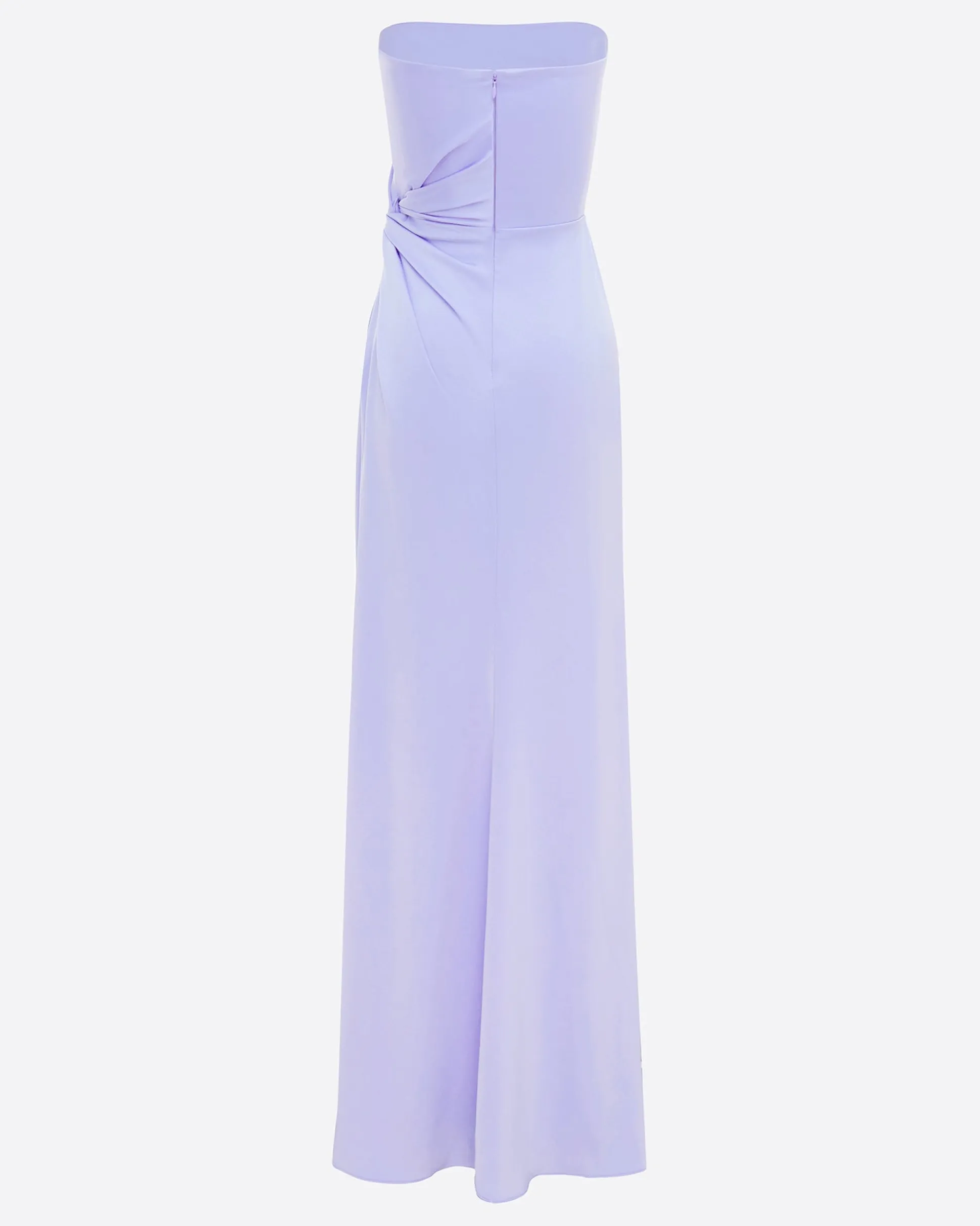 Strapless Twist Gown in Satin Crepe