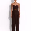 Tailored Trouser in Lurex Pinstripe