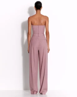 Tailored Trouser in Lurex Pinstripe