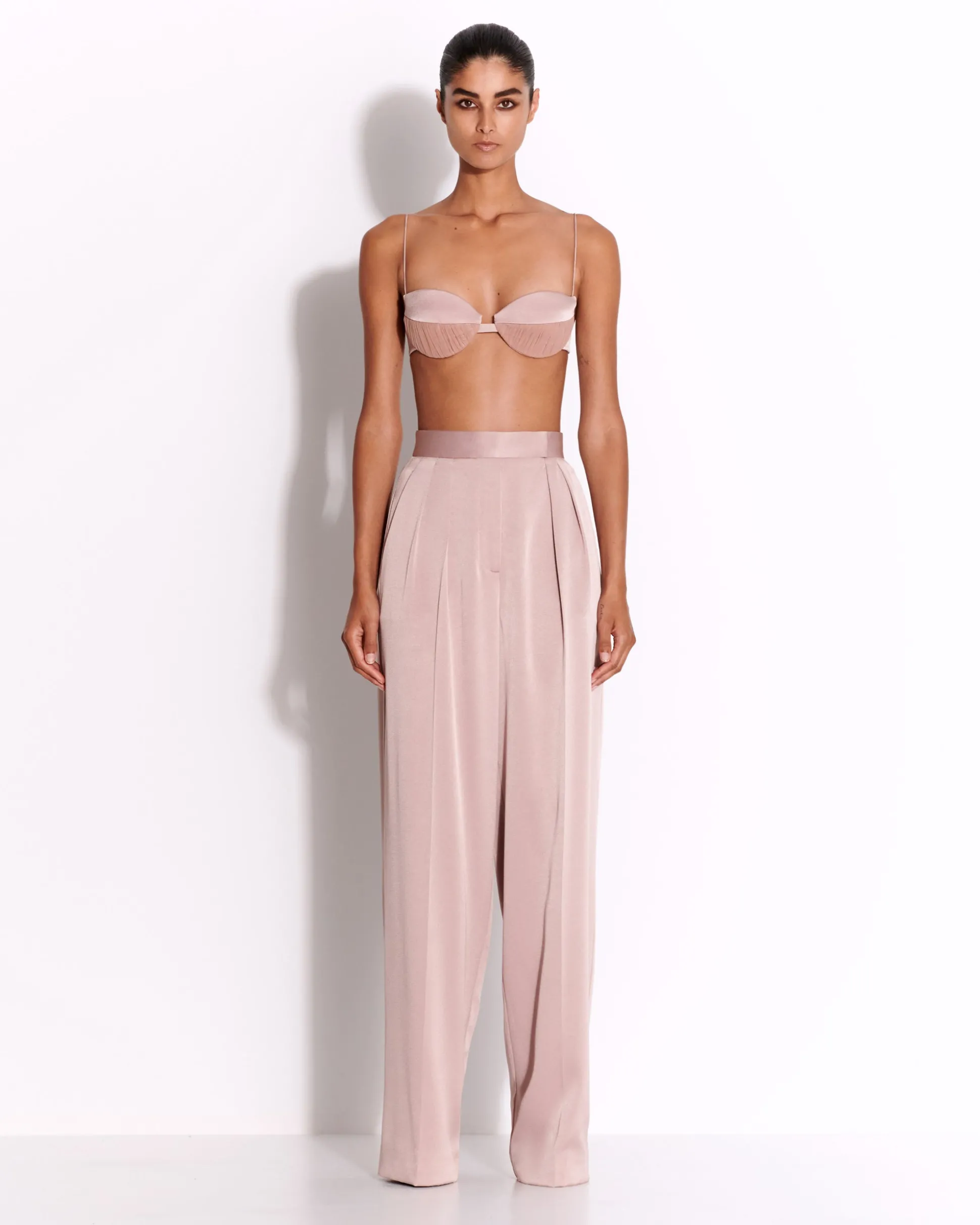 Tailored Trouser in Satin Crepe