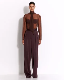 Tailored Trouser in Satin Crepe