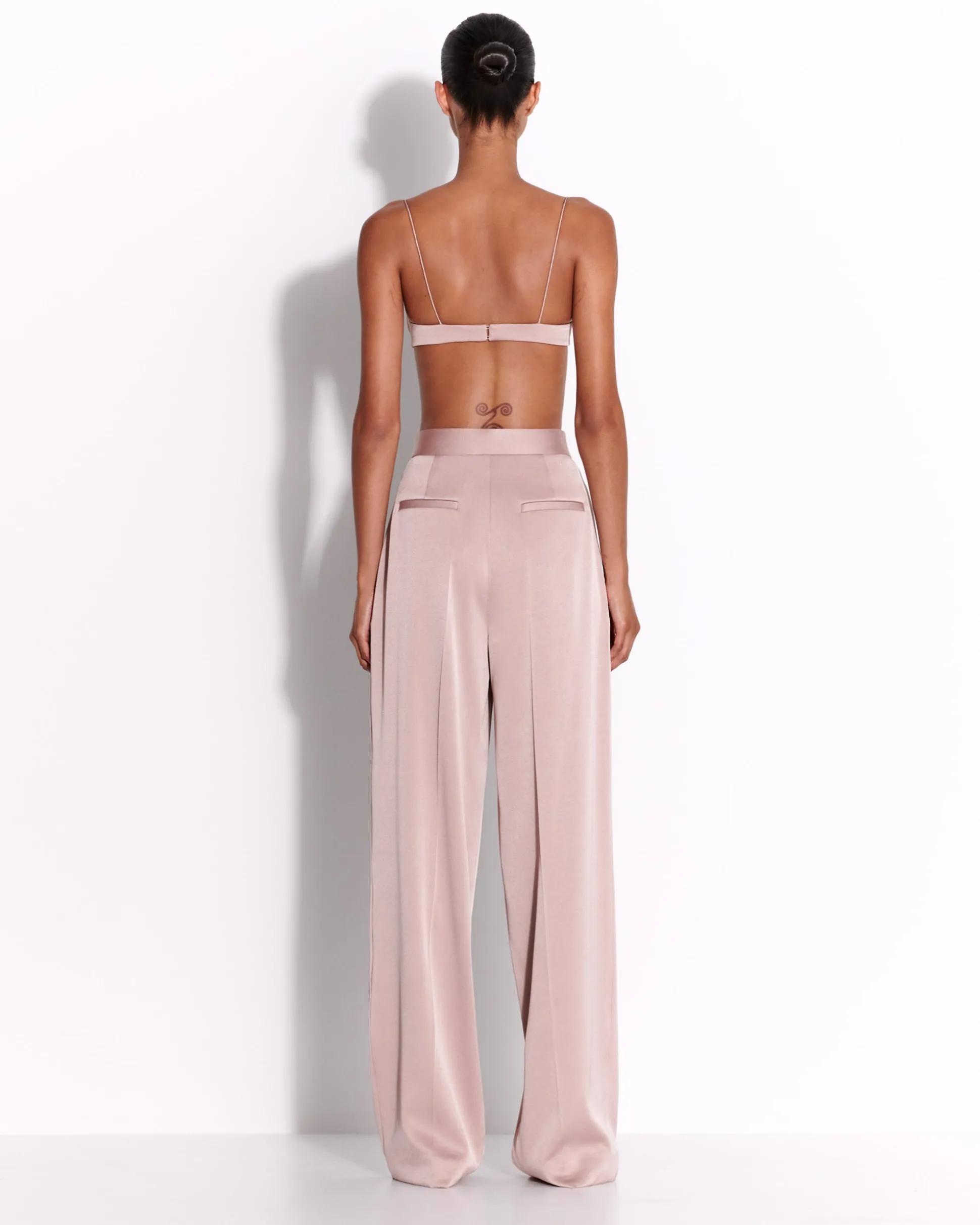Tailored Trouser in Satin Crepe