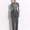 Tailored Trouser in Wool Pinstripe