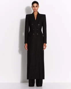 Tailored Trouser in Wool Pinstripe
