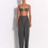 Tailored Trouser in Wool Pinstripe