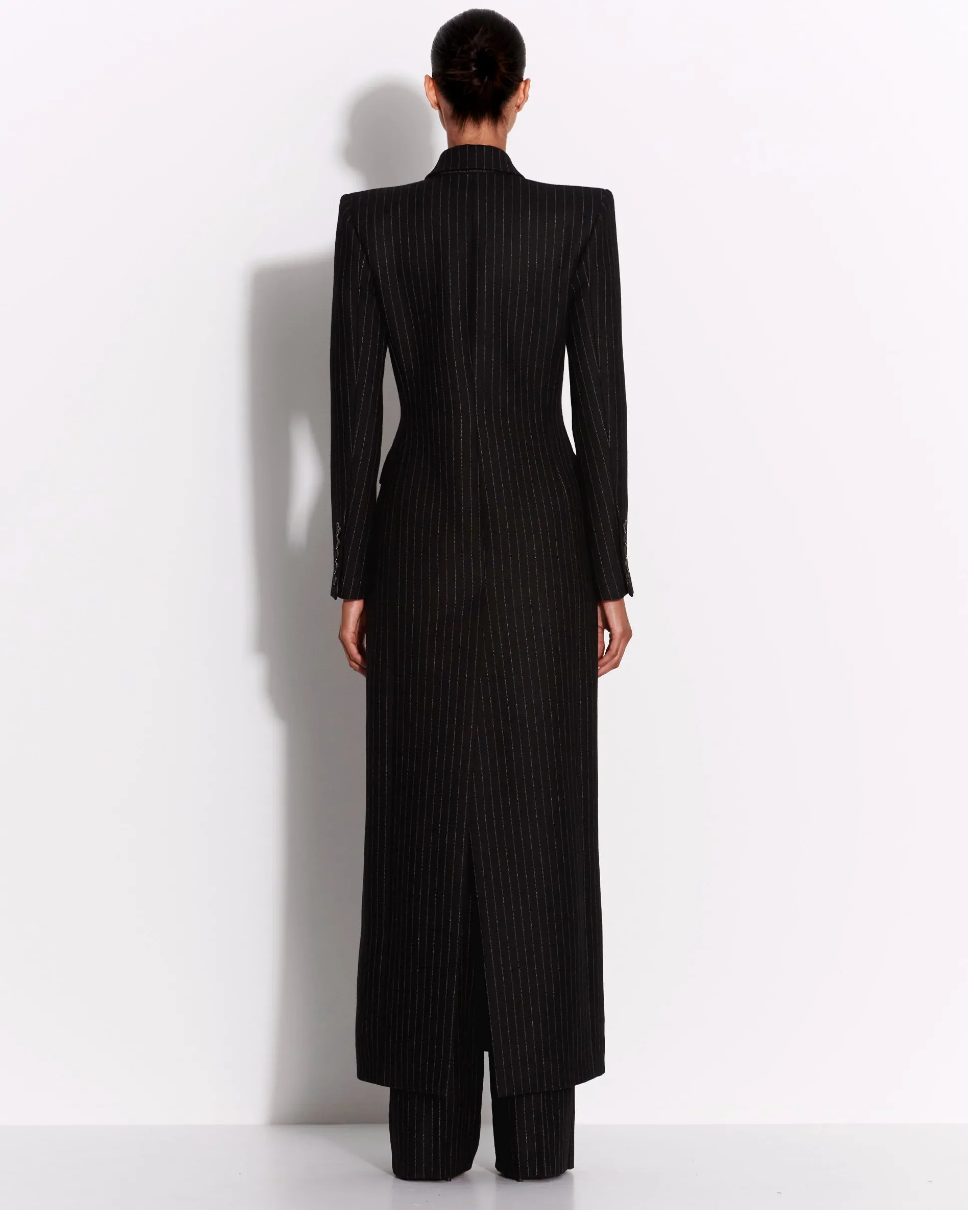 Tailored Trouser in Wool Pinstripe