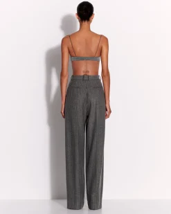 Tailored Trouser in Wool Pinstripe