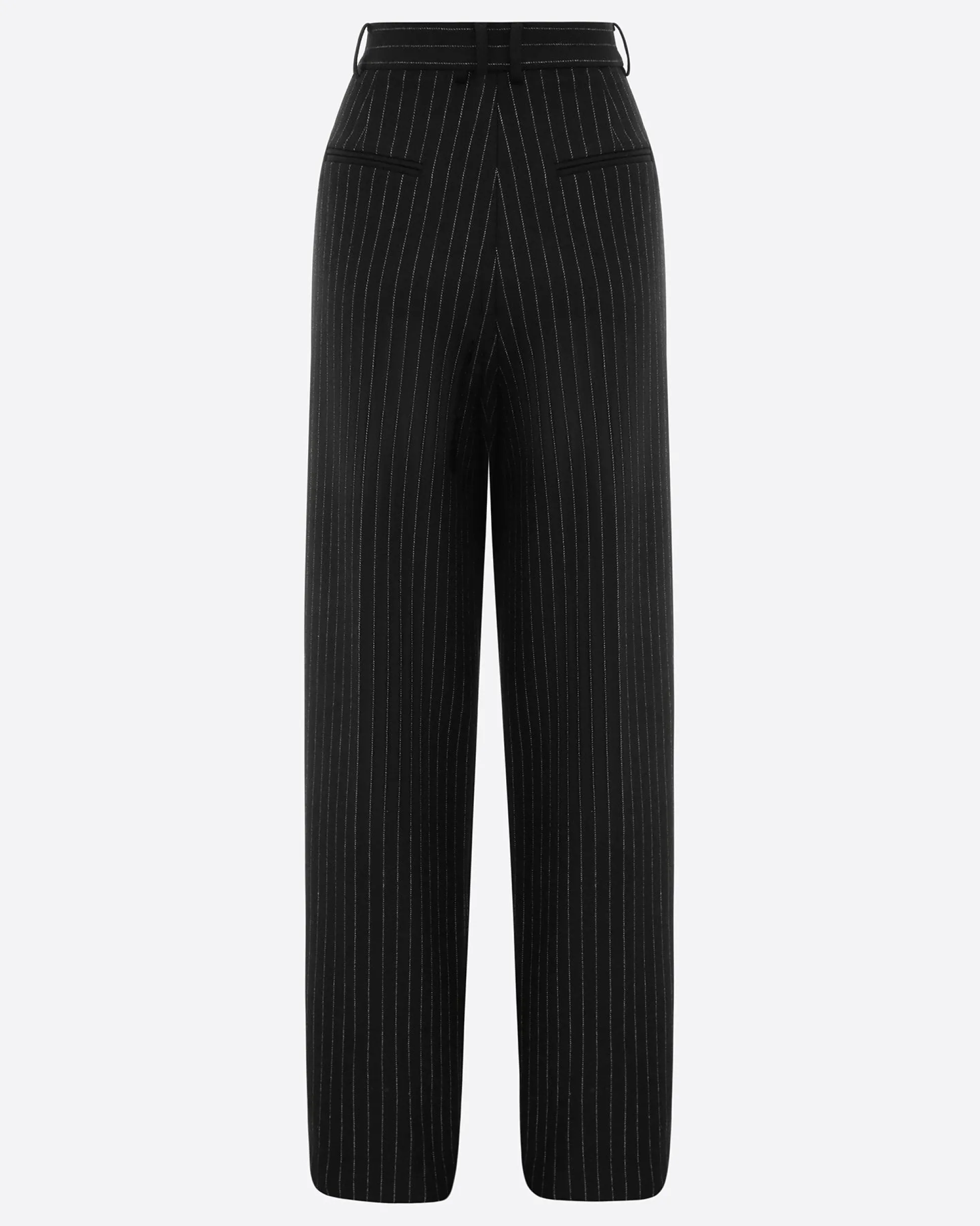 Tailored Trouser in Wool Pinstripe